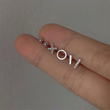 925 Silver Post Asymmetric Petite Mini Six – Meaningful Gifts — 1