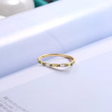 Versatile Rectangular Natural Crystal Overlay Ring – Gifts for Kids — 1