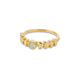 Women's Opal Moon Total Solar Eclipse Closed Ring – Gifts for Her — 4