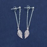 Fashion Long Leaf Back Earrings – Stylish Gifts — 4