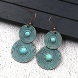 Vintage Double Layer Round Earrings – Unique Gift Ideas — 1