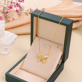 Bow Titanium Steel Necklace Female Light Luxury – Jewelry Gift Ideas — 6
