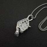 Titanium Steel Leopard Head Pendant Necklace – Jewelry Gift Ideas — 9