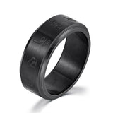 Personality Ring Titanium Steel Hip Hop Simplicity – Useful Gifts — 8