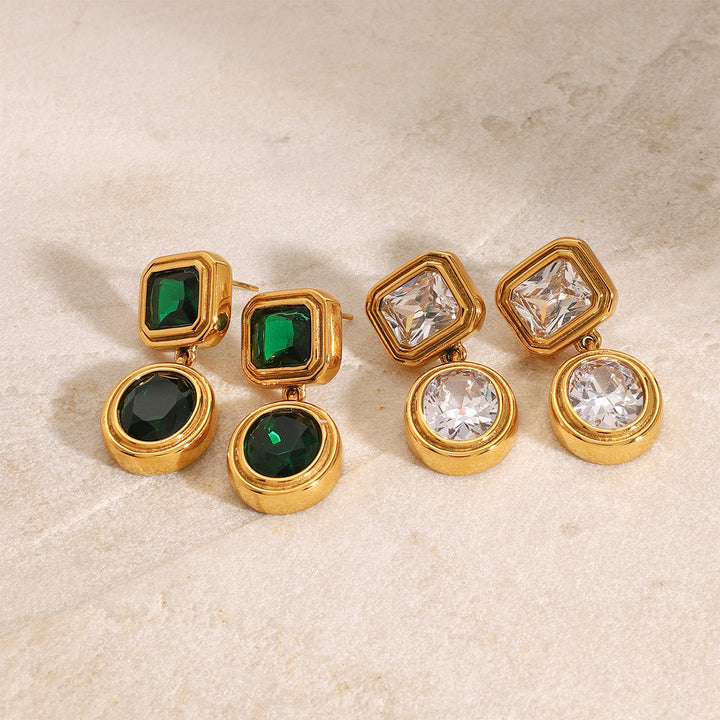 Women's Fashion Personalized Zircon Geometric Earrings – Stylish Gifts — 1