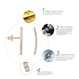 Trendy Geometric Zircon Earrings Simple – Thoughtful Gifts — 2