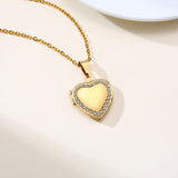 Heart-shaped Inlaid Zircon Ladies Necklace – Jewelry Gift Ideas — 10