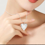 Pattern Frame Necklace 925 Sterling Silver Plated – Jewelry Gift Ideas — 4