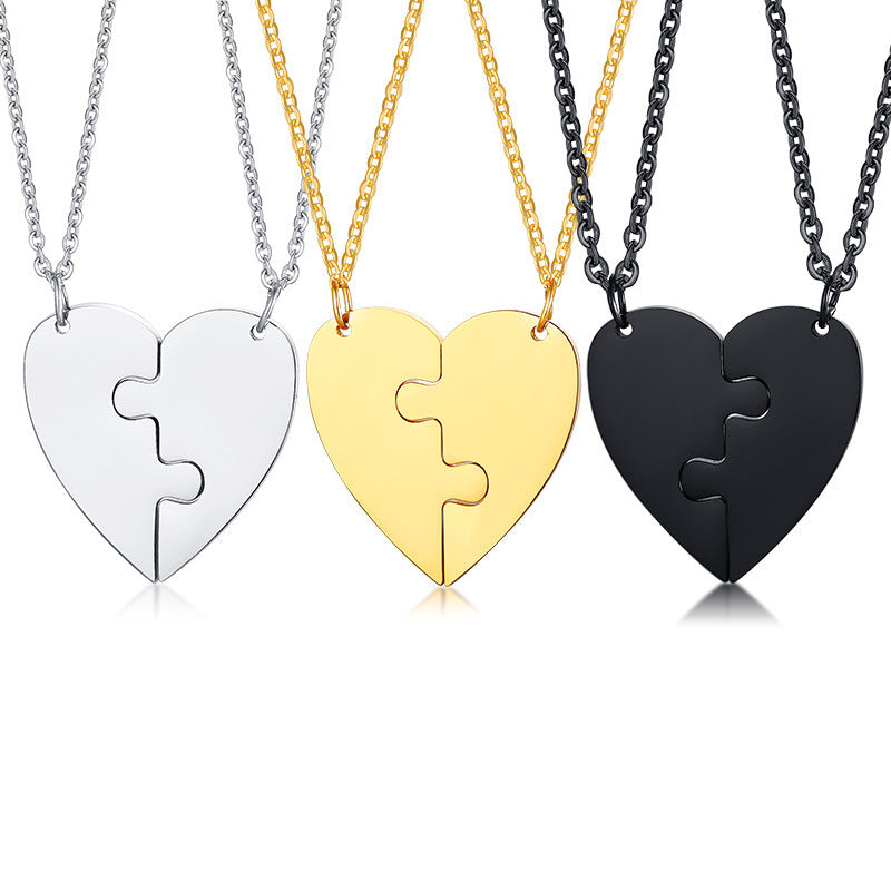 Titanium Steel Heart-Shaped Friendship Pendant – Jewelry Gift Ideas — 1