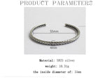 925 Sterling Silver Woven Pattern Adjustable – Jewelry Gift Ideas — 10