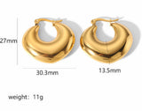 18k Gold Stainless Steel Geometric Heart-shaped – Small Gift Ideas — 4