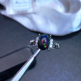 925 Silver Inlaid Natural Opal Ring – Small Gift Ideas — 4