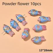 Hand-painted Yellow Small Fish Shape Ceramic – Jewelry Gift Ideas — 12