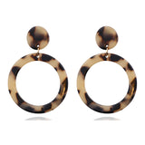 Acrylic Acetate Plate Leopard Earrings For Women – Jewelry Gift Ideas — 2