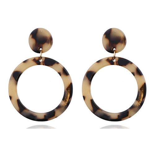 Acrylic Acetate Plate Leopard Earrings For Women – Jewelry Gift Ideas — 2