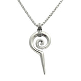 Titanium Steel Coiled Snake Scepter Pendant – Jewelry Gift Ideas — 5