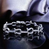Micro-encrusted Horseshoe High Carbon Diamond Fashion – Stylish Gifts — 3