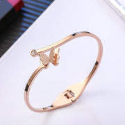Rose Gold Titanium Steel Butterfly Female Simple – Jewelry Gift Ideas — 2