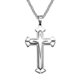Men's Cross Pendant Silver Gold Titanium Steel – Jewelry Gift Ideas — 2