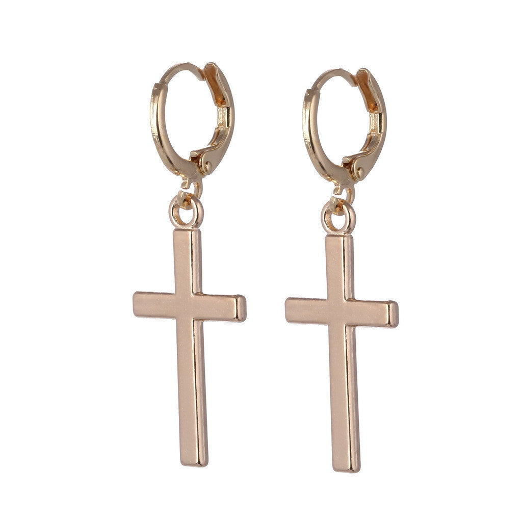Glossy Cross Earrings – Surprise Gifts — 1