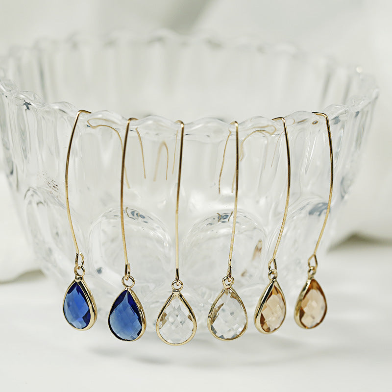 Crystal Drop Earrings – Thoughtful Gifts — 1