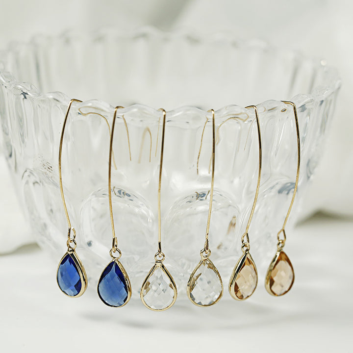 Crystal Drop Earrings – Thoughtful Gifts — 1