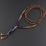 Men's And Women's Ethnic Necklaces Retro Wooden Beads – Gifts for Her — 3