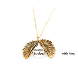 Sunflower Double Lettering Necklace – Jewelry Gift Ideas — 17