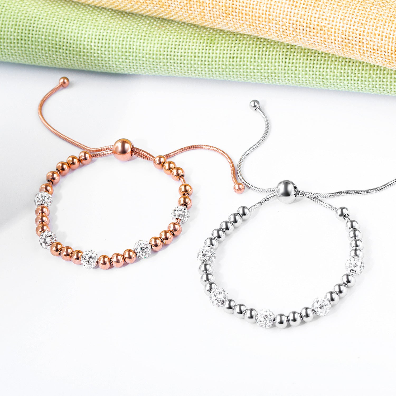 Titanium steel rose gold color gold bracelet – Jewelry Gift Ideas — 1
