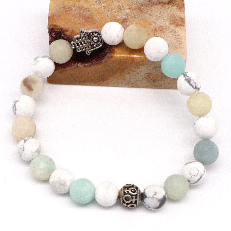 White loose black scrub bracelet – Jewelry Gift Ideas — 1