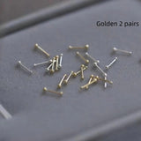 925 Silver Plated Pierced-ear-caring Ear Studs Women – Gifts for Her — 2