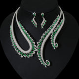 INS Wind Zircon Necklace Earring Set – Jewelry Gift Ideas — 3