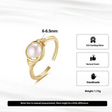 Romantic Natural Baroque Freshwater Pearl Ring – Gifts for Couples — 4