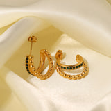 Versatile C- Shaped Double-layer Golden Balls Inlaid – Practical Gifts — 7