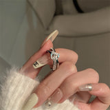 Maillard Style Vintage Amber Natural Stone Ring – Stylish Gifts — 20