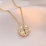 Open And Close Four-leaf Flower Dual-wear – Jewelry Gift Ideas — 8