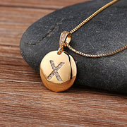 Necklace Glossy Diamonds 26 English Letters – Jewelry Gift Ideas — 11
