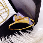 Ladies Double Pagoda Bracelet With Diamonds – Jewelry Gift Ideas — 2
