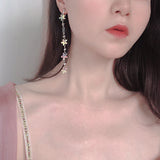 Colorful Small Flower Long Tassel Earrings – Surprise Gifts — 2