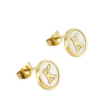 Titanium Steel 26 English Alphabet Letter Earrings – Thoughtful Gifts — 17