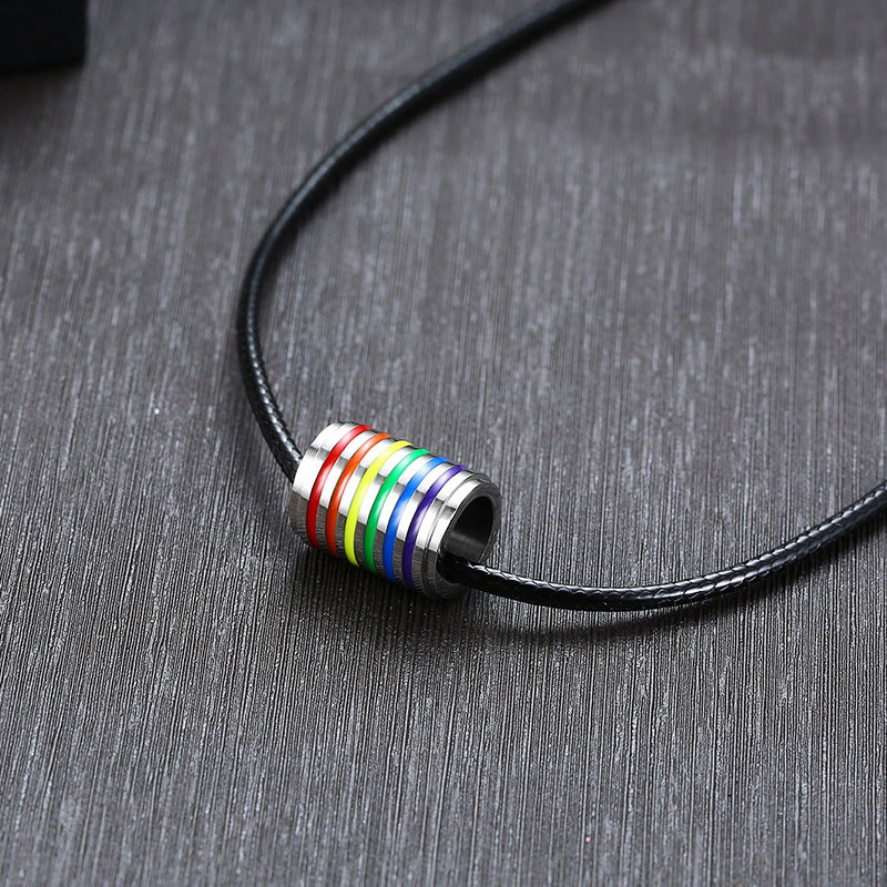 Rainbow Pendant Titanium Steel Necklace – Jewelry Gift Ideas — 1