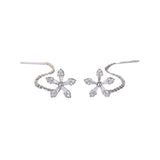 Crystal Flower Long Earrings For Women – Gifts for Her — 10