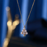 Sea Pearl Necklace Inlaid With Diamonds – Jewelry Gift Ideas — 3