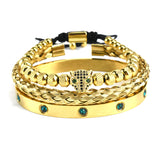 Micro-inlaid Green Eye Leopard Head Bracelet – Jewelry Gift Ideas — 2