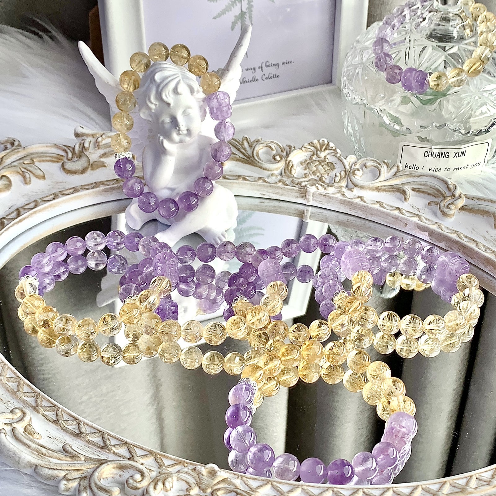 DIKAI Natural Crystal Bracelet Amethyst – Jewelry Gift Ideas — 1
