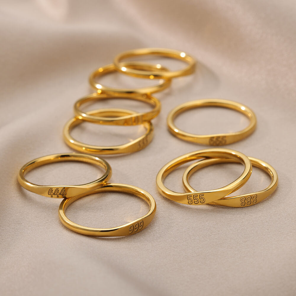 Simple Figure Men's And Women's Stainless Steel Rings – Gifts for Her — 1