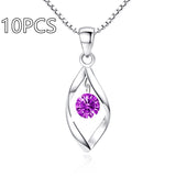 Zircon Twist Fashion Necklace Pendant – Jewelry Gift Ideas — 13