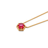 Geometric Hexagonal Antique Necklace – Jewelry Gift Ideas — 3