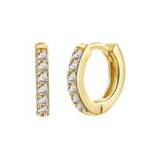 Simple Inlaid Zircon Round Multicolor Stud Earrings – Gift Ideas — 8