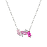 Square Colored Diamond Necklace – Jewelry Gift Ideas — 3